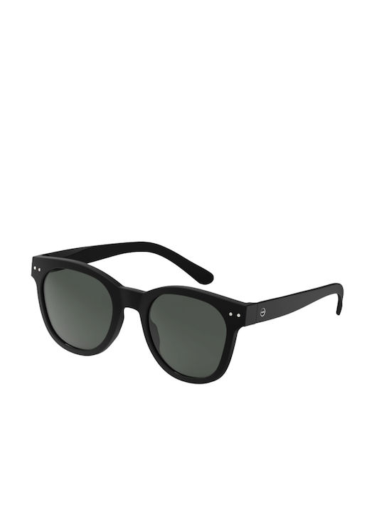 Izipizi Sun N Unisex Γυαλιά Ηλίου με Μαύρο Κοκκάλινο Σκελετό και Μαύρο Φακό