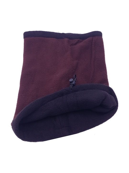 Kids Fleece Neck Gaiter Brown