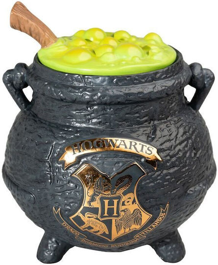 Grupo Erik Harry Potter Potions Cauldron Borcan Pentru Biscuiți Ceramic Negru 17x20x17cm