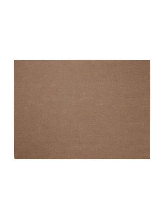 ASA Selection Platzdeckchen Künstliches Leder Braun 46x33cm 1Stück