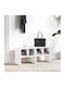 Entry Furniture with Shoe Rack & Wardrobe White 89.5x30x40cm