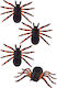Karneval Spinne für Halloween 4Stück