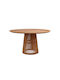 Indie-140 Rund Tisch Küche aus Massivholz Natural 140x140x80cm