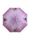 Gift-Me Kinder Regenschirm Faltbar Lila mit Durchmesser 92cm.