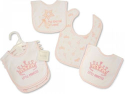 Nursery Time Bavetă din 100% Bumbac Little Princess 3buc