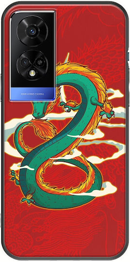 Chinese Dragon Tcl 50 5g Black TPU Black Silicone