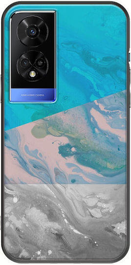 Water Marble TCL 50 5G Black TPU Black Silicone