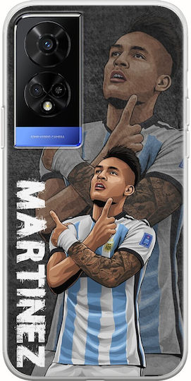 Football Stars Lautaro Martinez Argentina Tcl 50 5g Flexible TPU Transparent Silicone