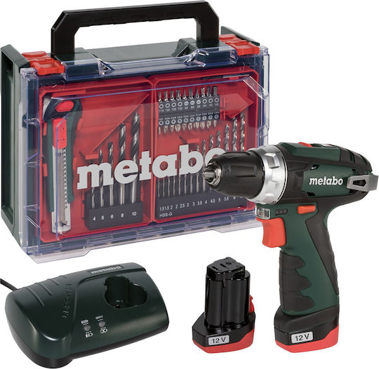 Metabo PowerMaxx BS Basic Akkuschrauber Batteriebetrieb 12V 2x2Ah