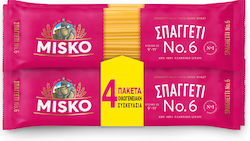 Misko Spaghete Nr 6 Pachet Familial 4x500g