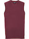 Russell Europe Ανδρική Διαφημιστική Μπλούζα Αμάνικη Cranberry Marl
