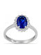 Etho Messina Ring with Diamond made of White gold 14K
