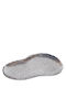 Metallische Silberne Platte 21x14x1,5cm