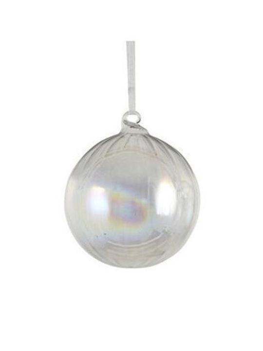 Hanging Ball Ornament Ornament Glass Transparent 10cm