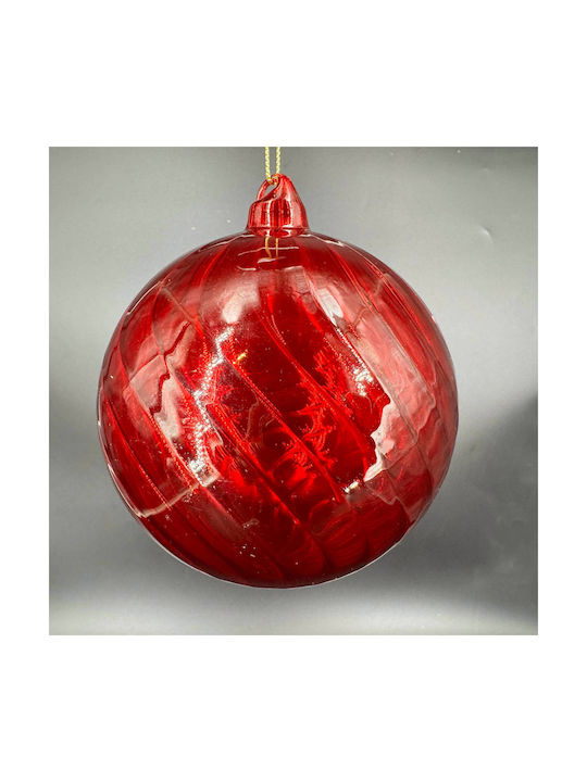 Hanging Ball Ornament Ornament Glass Red 12cm