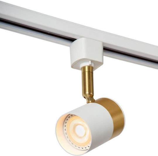 Lucide Lightning Floris Μονό Σποτ με Ντουί GU10 σε Λευκό Χρώμα