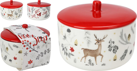 Zaros Christmas Cookie Jar Ceramic L13xW13xD10cm.