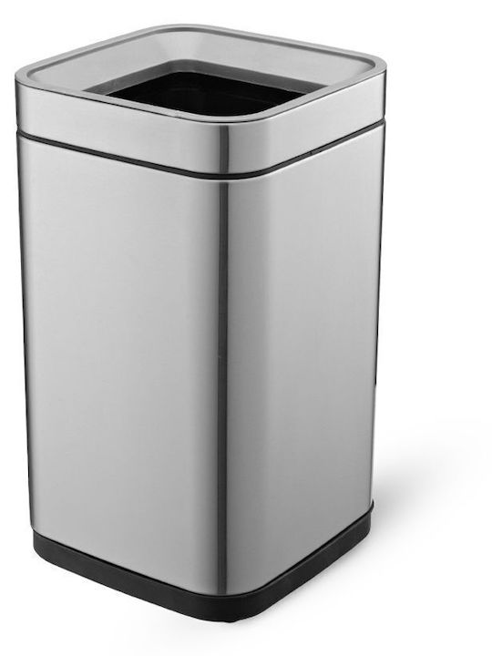 Delta Cleaning Inox Καλαθάκι Μπάνιου 8lt Ασημί