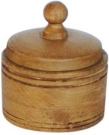 Atmosphera General Use Jar with Wooden Lid Brown