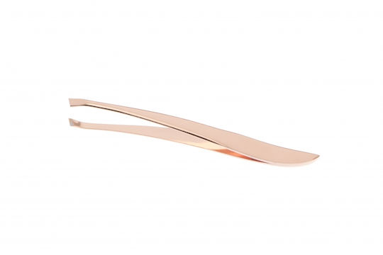 Ro-Ro Accessories Eyebrow Tweezer with Slanted Nose Pink