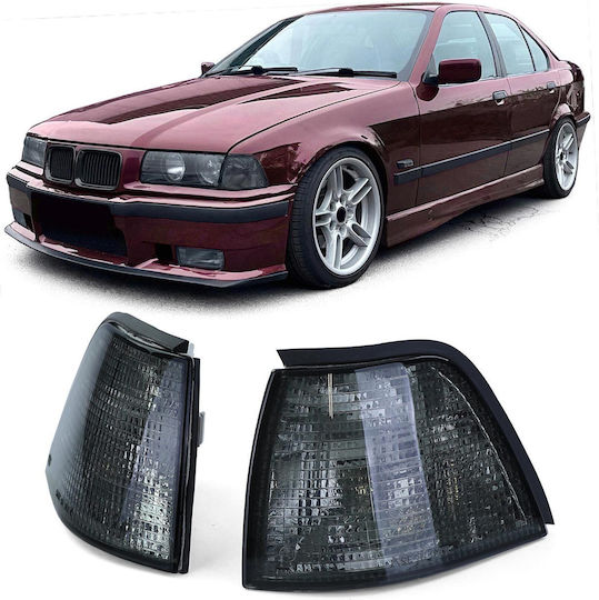 Carro 243514 Μπροστινά Φλας Bmw 3 E36 90-99 Sedan Compact Touring Smoke 2 Τεμάχια