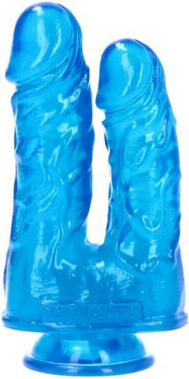 Toyz4lovers Caino Abele Glass Dildo With Suction Cup Blue 17.5cm