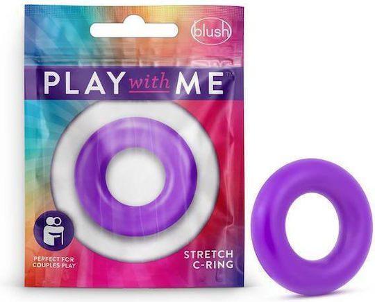 Blush Play With Me Δαχτυλίδι Πέους Σιλικόνης Μωβ