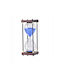 Office Hourglass Decoration from Wood 25x10x25cm in Blue color