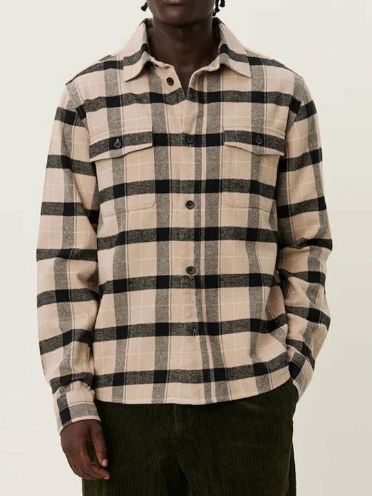 Les Deux Μακρυμάνικo Φανελένιο Overshirt Καρό I...