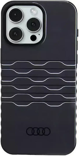 Audi Back Cover Plastic Negru (iPhone 15 Pro Max)
