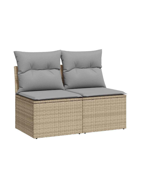 Two-Seater Outdoor Sofa Rattan with Cushions 55...