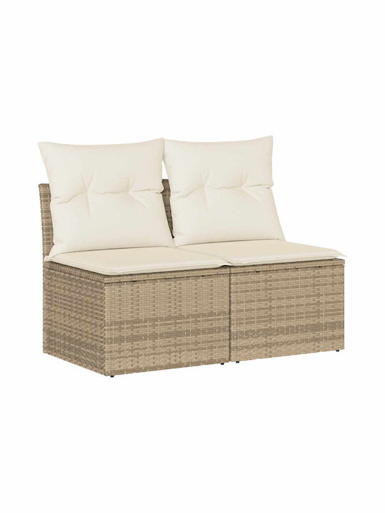 Two-Seater Outdoor Sofa Rattan with Cushions 55...