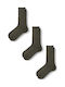 K Socks Ανδρικές Κάλτσες Χακι 3Pack