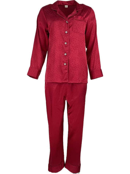 Cootaiya Winter Women's Pyjama Set Red Floral