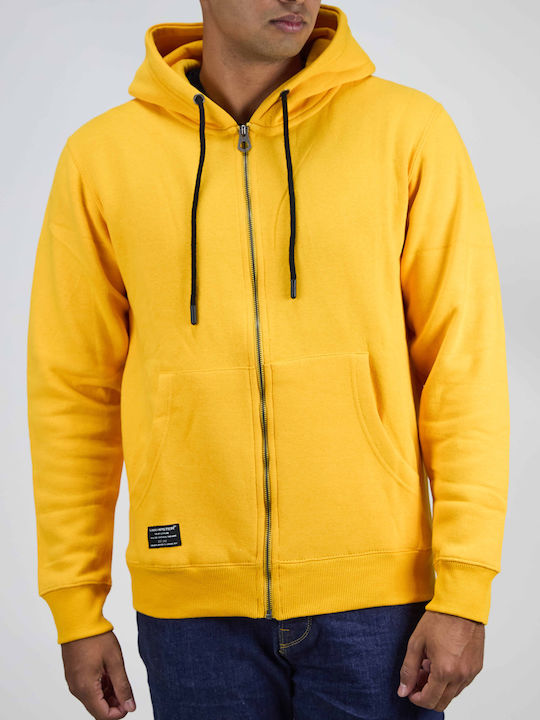 Van Hipster Sweatshirt Fleece with Hood Yellow