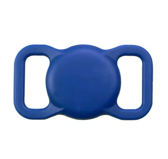 Hyperloq NeoPro Pet Collar Case Silicone for AirTag in Blue color