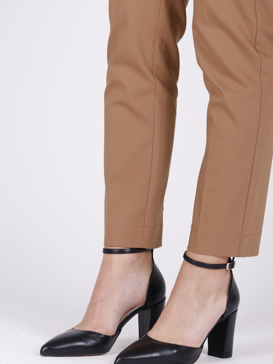 Moods Shoes Δερμάτινες Γόβες Μαύρες