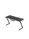 Gaming Office Hero Wooden Black with Metal Legs 140x60x74cm
