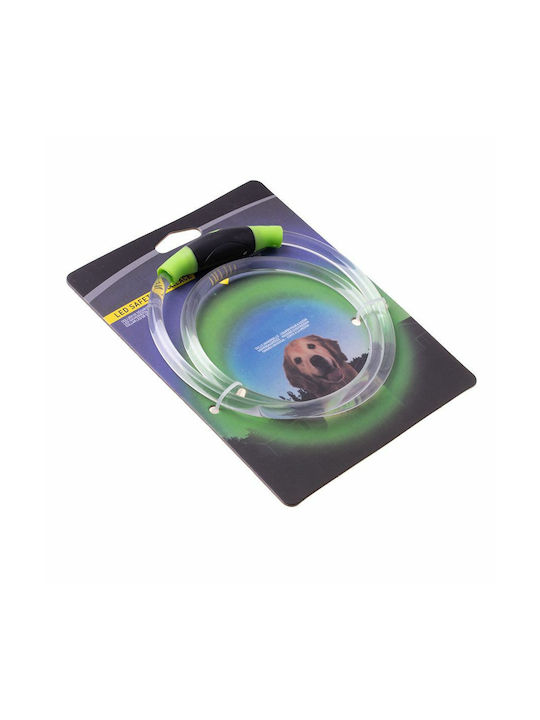 Guler pentru câini din Nylon în culoarea Verde Mare 70cm