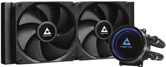 Chieftec Iceberg 240 Dark Water Cooling System AIO CPU With 2 Fans 120mm