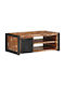 Rectangular Central Coffee Table Made of Solid Wood Multicolour M90xL50xH36cm