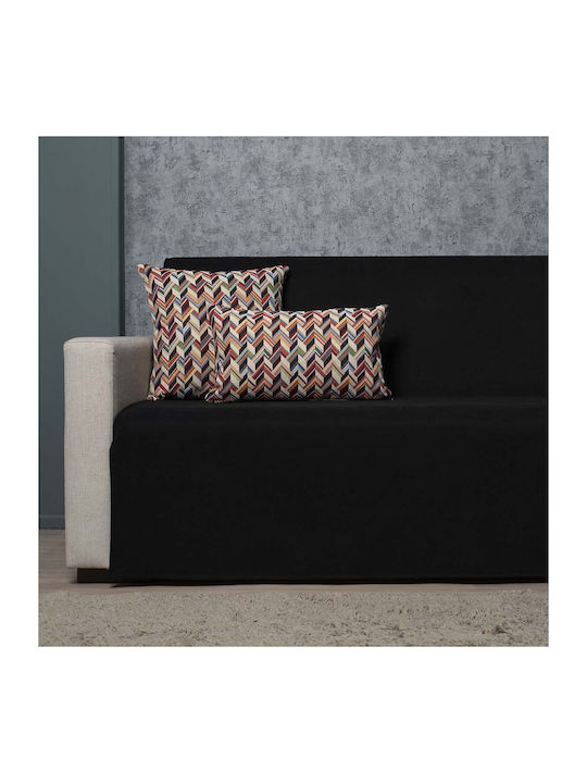 Cotone Cozy Ριχτάρι Πολυθρόνας Βελουτέ 170x170εκ. Μαύρο