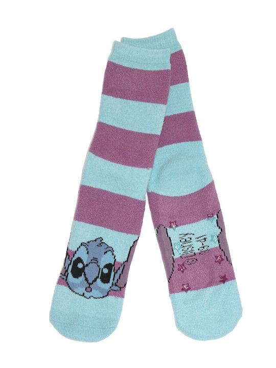 Disney Lilo & Stitch Дамски Чорапи Light Blue 1...
