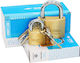 Cisa Locking Line Padlock Brass with Key 40mm 1pcs