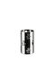 Alessi Vase General Use with Lid made of Stainless Steel Silver 9x9x15cm