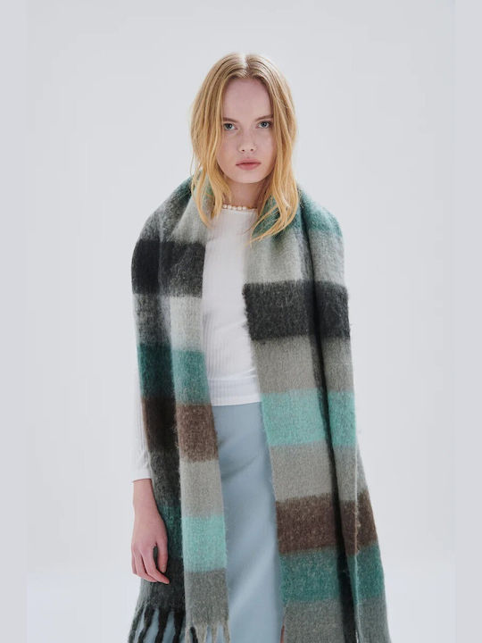 24 Colours Women's Wool Scarf Green