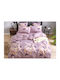 Woman's Fashion Duvet Cover Set Queen with 2 Pillowcases 220x240 Pink