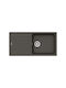 Schock Cristalite Element 110-31100-1421 Drop-In Chiuvetă din Granit Sintetic L100xW50cm Negru