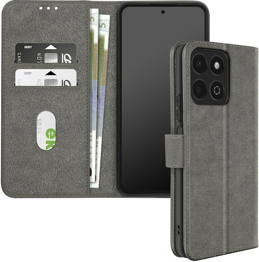 Avizar Case Honor 200 Smart Clapet Wallet Video Holder Grey