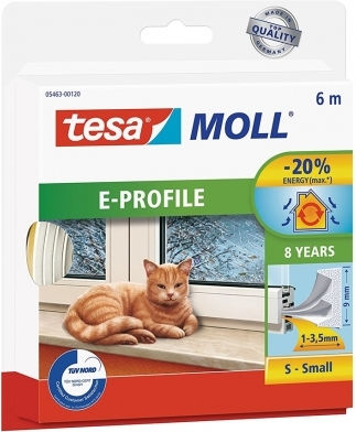 Tesa Self-Adhesive Tape Draft Stopper Door in White Color